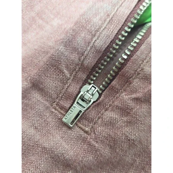 Athleta CABO Linen Wide Leg Pants in Dusty Vintage Rose sz 4 Viral Travel Vaca * - Picture 10 of 13